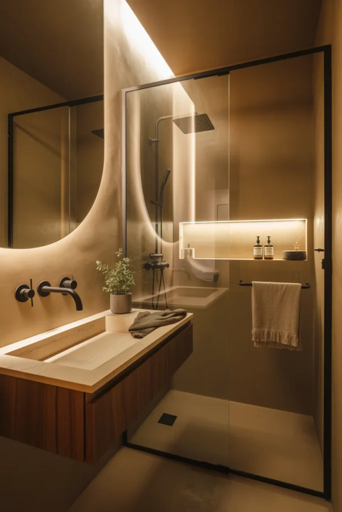 Ensuite: Compact Luxury with High-End Finishes