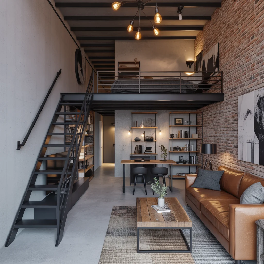 Industrial Chic Loft: Raw Yet Refined