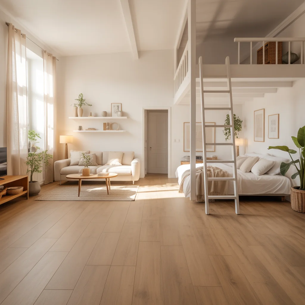 Scandinavian-Inspired Tiny Loft: Light, Airy & Functional