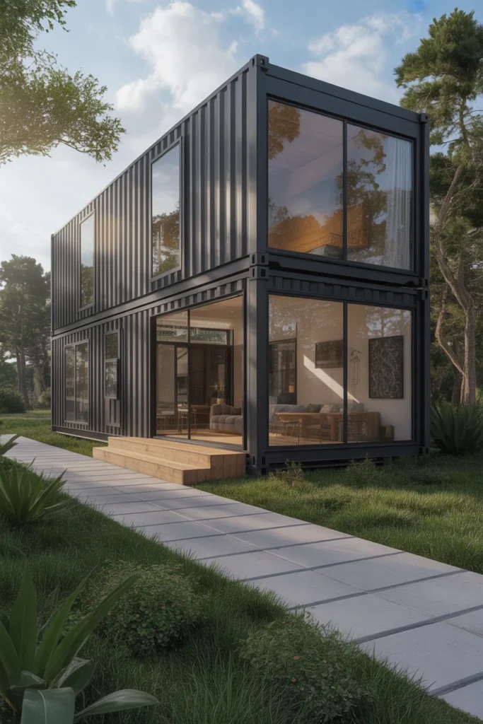 Black Modern Container House
