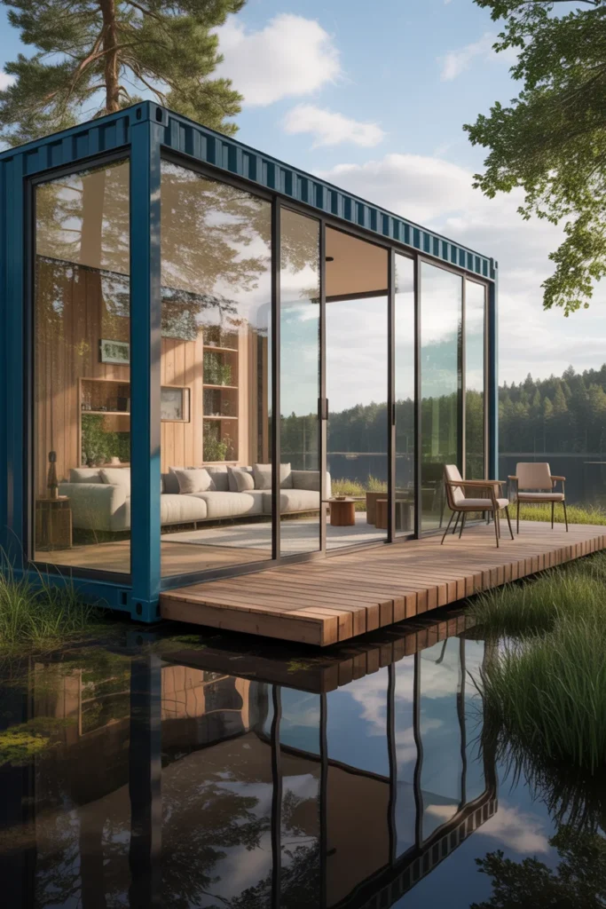 Glass Front Container House