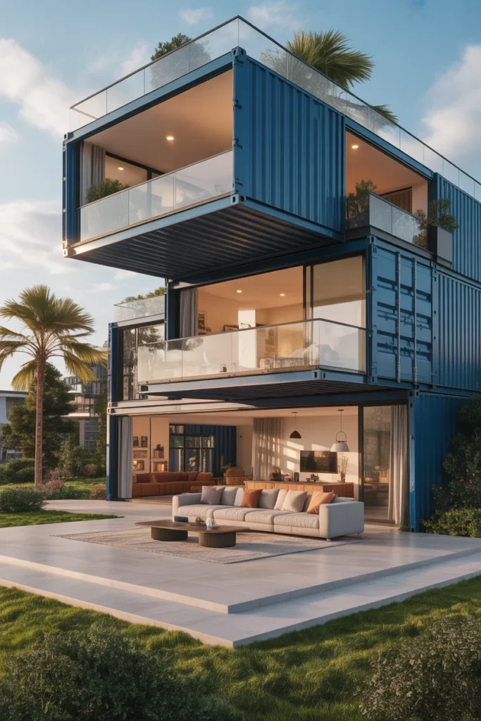 Multi-Level Container Villa