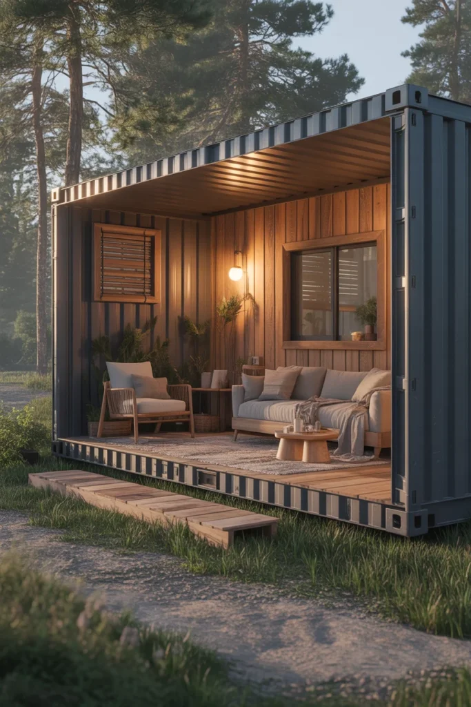 Rustic Container Cabin
