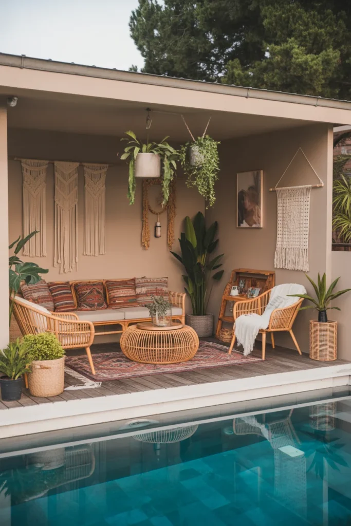 Boho Chic Pool House Escape