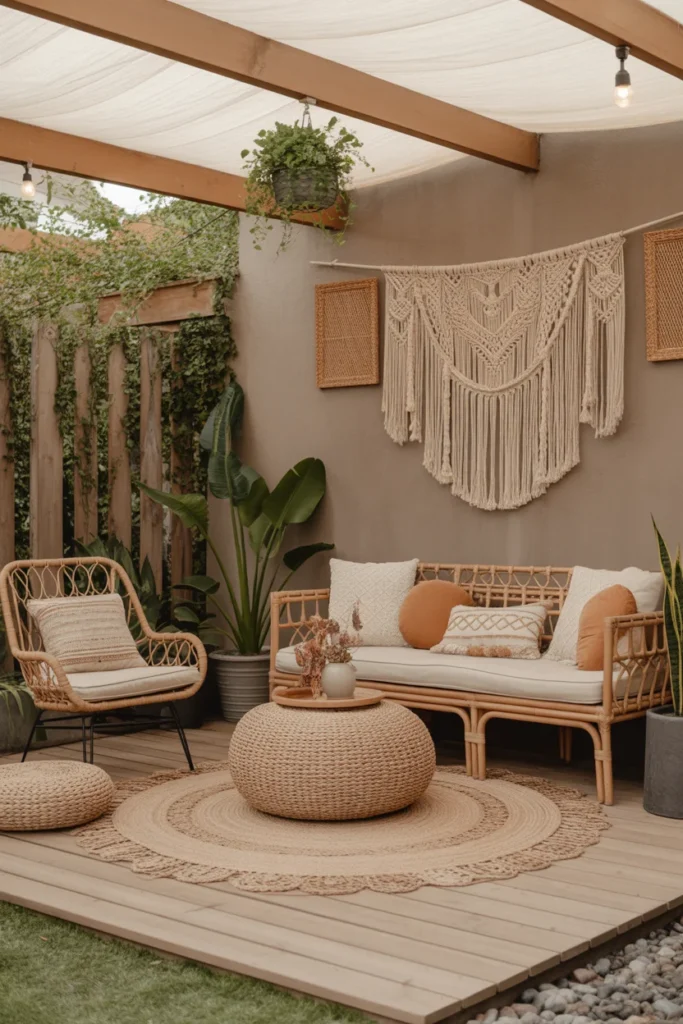 Boho-Inspired Outdoor Corner