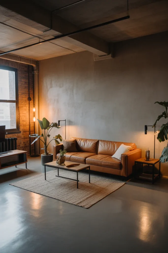 Concrete Floors with Warm Accents