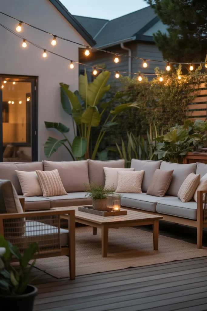 Cozy Outdoor Lounge Area