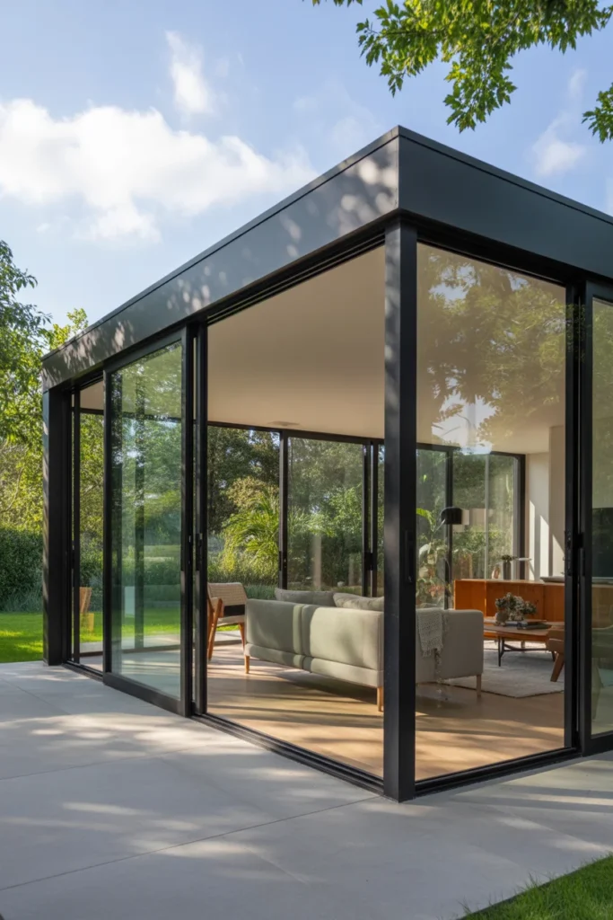 Floor-to-Ceiling Glass Box Extension