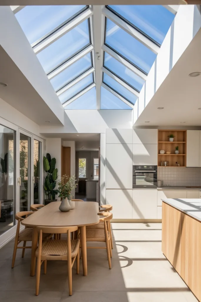 Glass Extension with Skylights