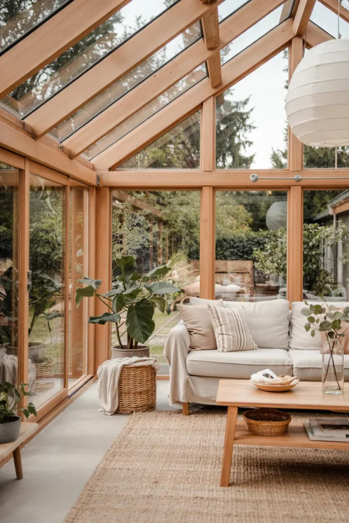 Glass Extension with Timber Frames
