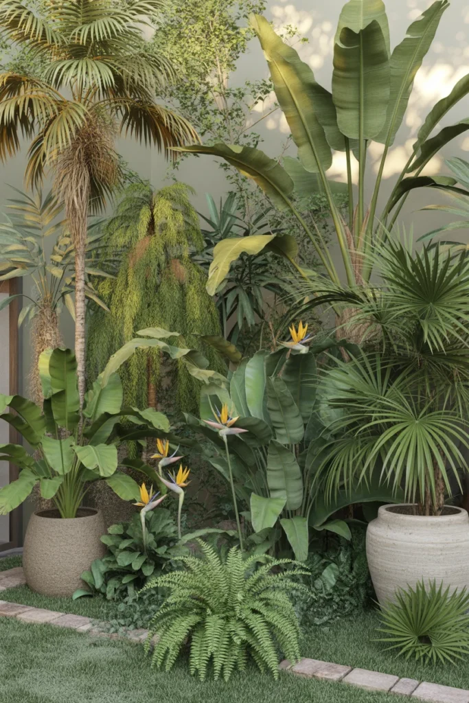 Add Lush Tropical Greenery