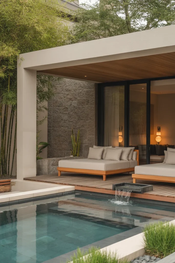 Luxury Spa-Inspired Pool House