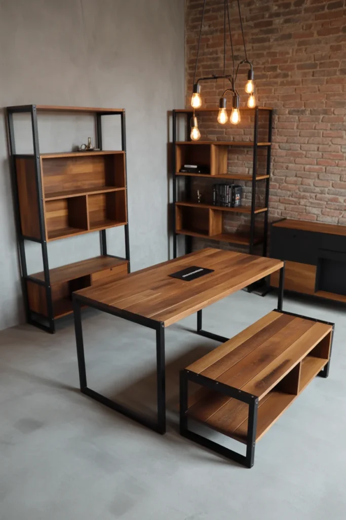 Metal and Wood Furniture Combinations