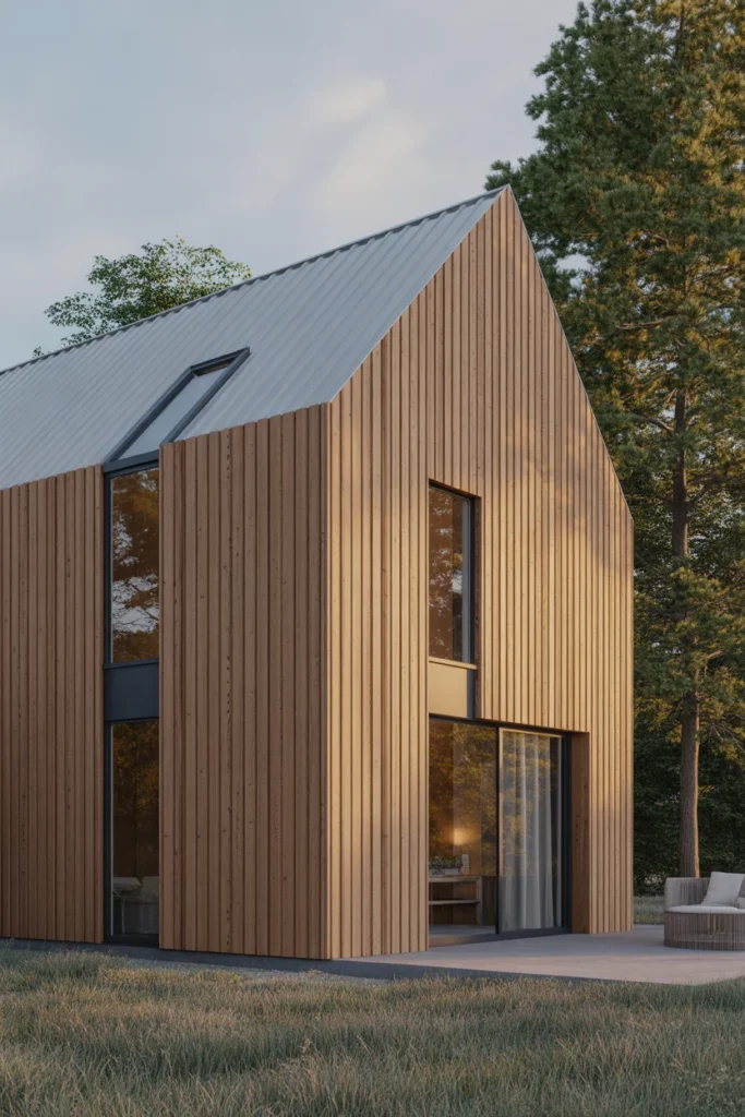 Warm Natural Wood Exterior