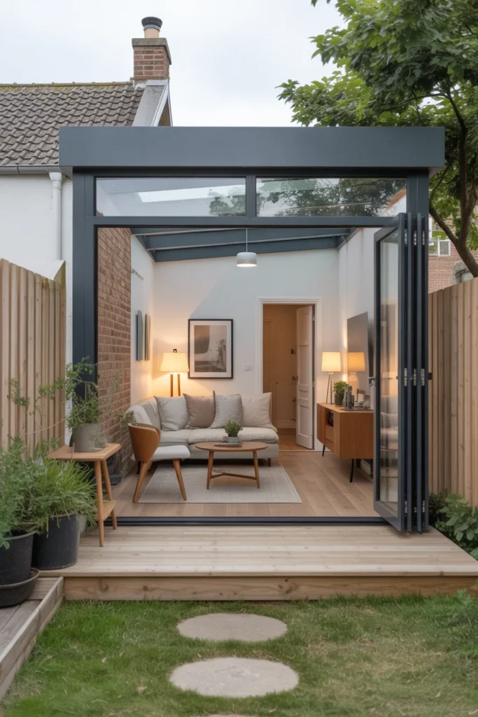 Small Glass Extension for Compact Homes