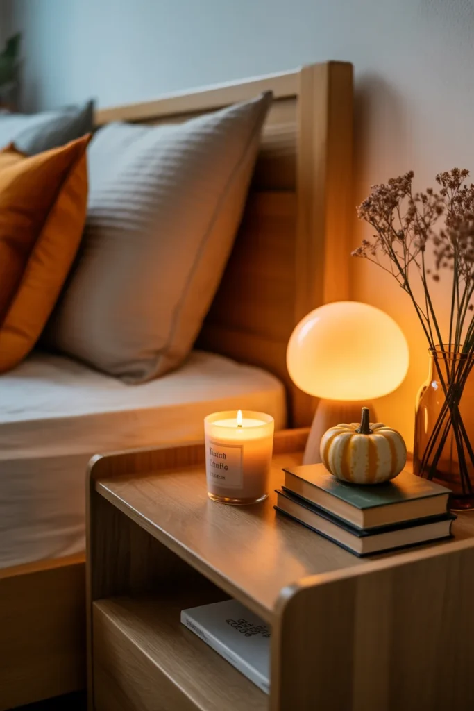 Style Your Nightstand with Seasonal Decor