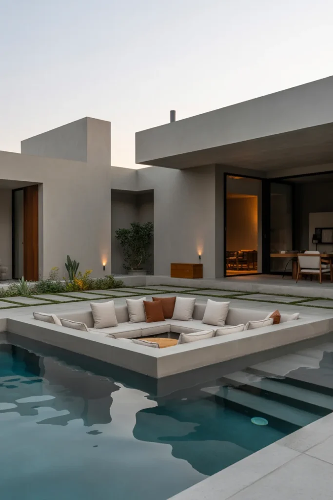 Sunken Lounge Pool Design