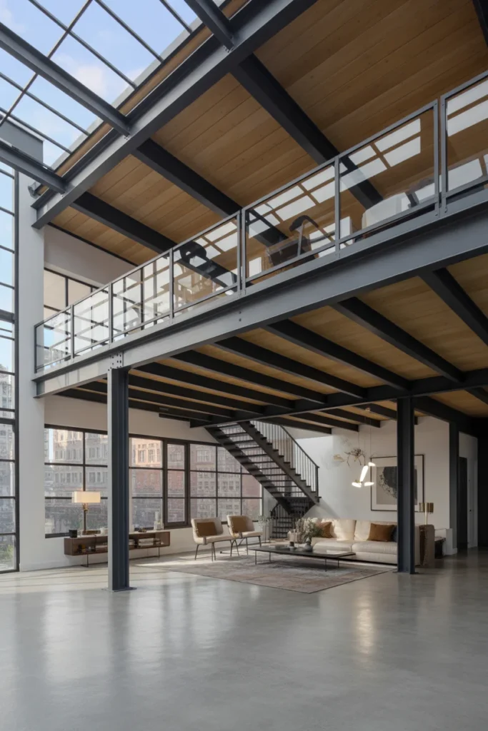 Urban Luxe With Exposed Steel