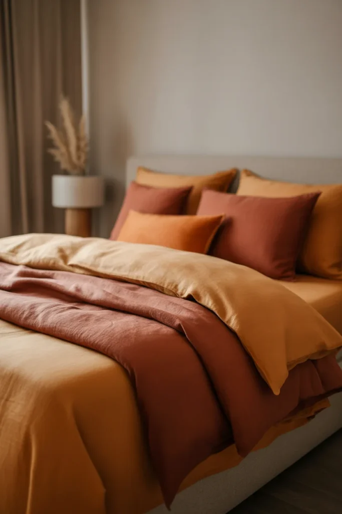 Switch to Warm-Toned Bedding 