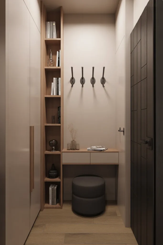 Use Narrow, Tall Furniture in Hallways and Tight Spaces