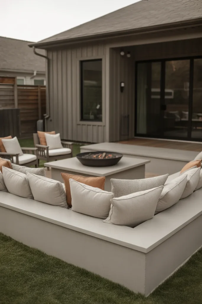 Built-In Concrete Seating