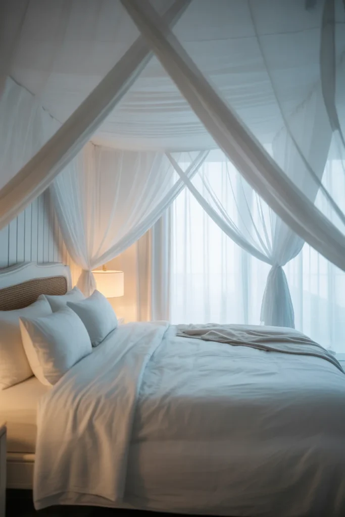 Try a Canopy or Draped Headboard