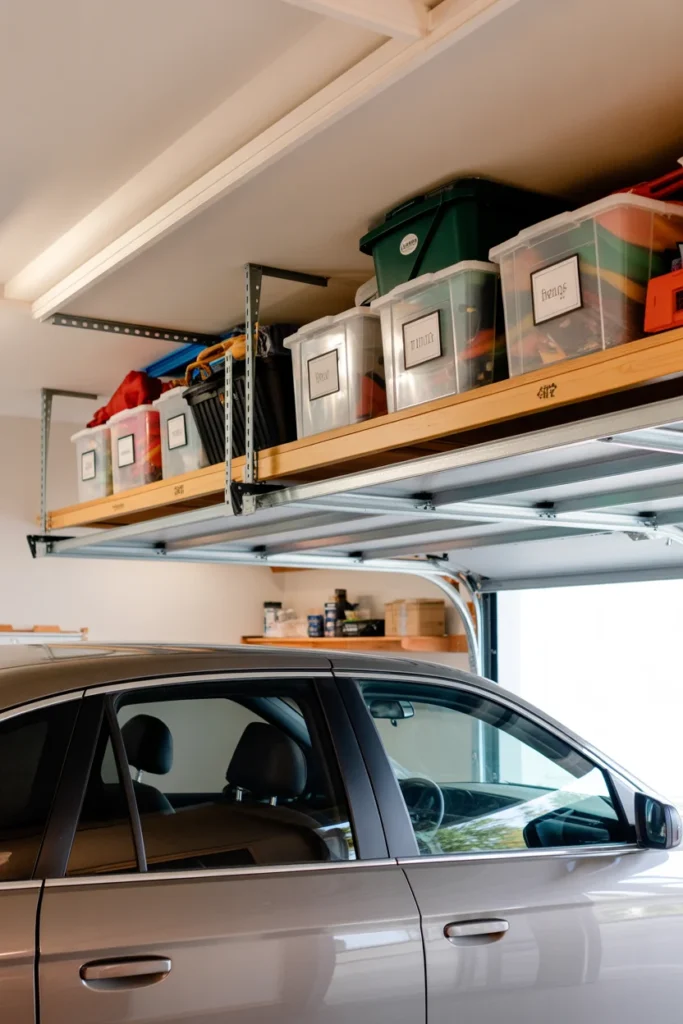 Ceiling Storage Shelves
