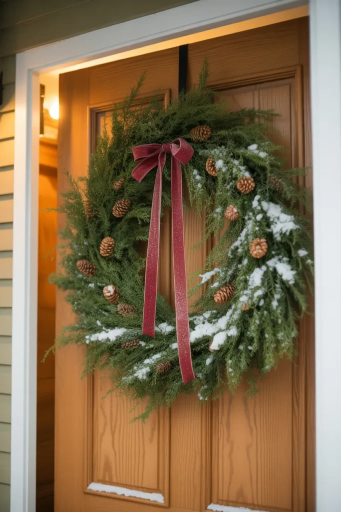Start with a Classic Evergreen Wreath