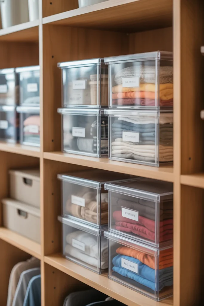 Invest in Clear Storage Bins