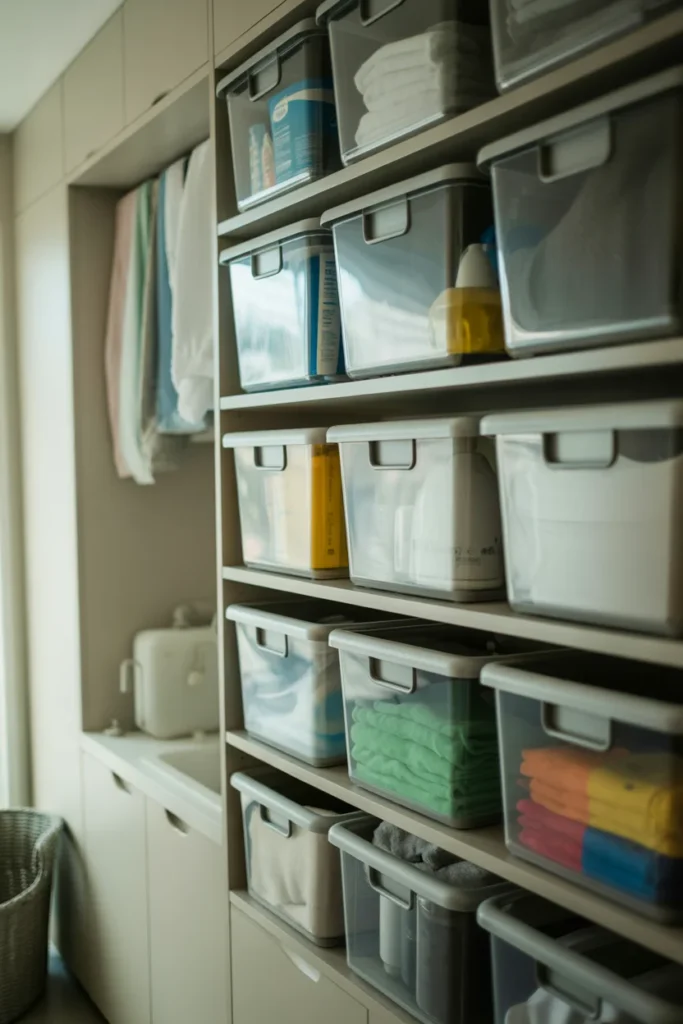 Use Clear Storage Containers