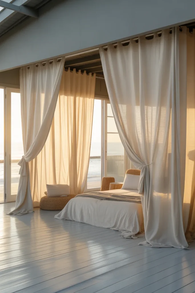 Use Sliding Doors or Curtains for Privacy
