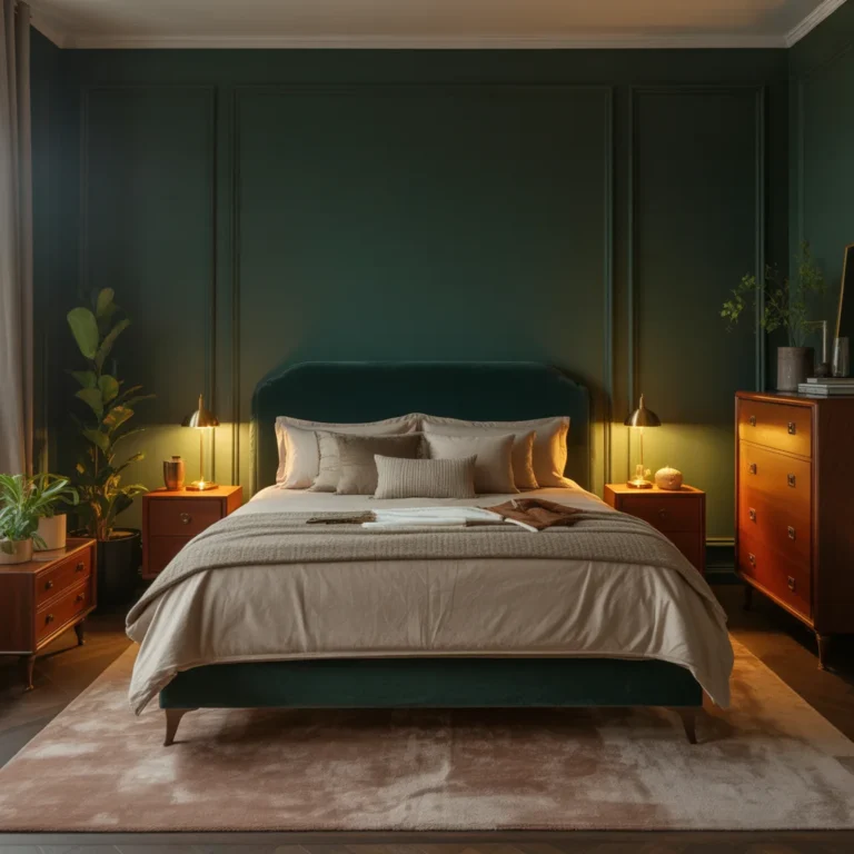 11 Dark Green Moody Bedroom Ideas That Feel Luxurious & Cozy