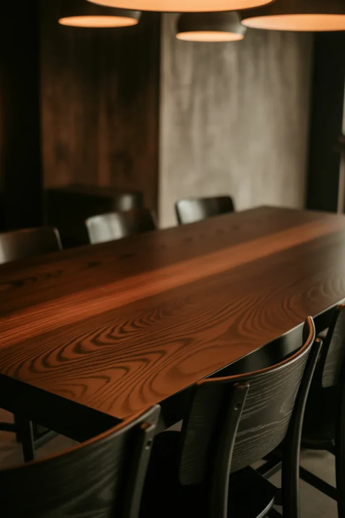 Bring in Dark Wood Tones