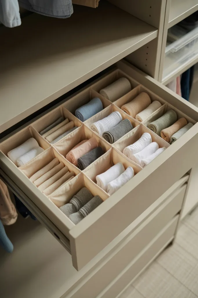 Use Drawer Organizers for Small Items