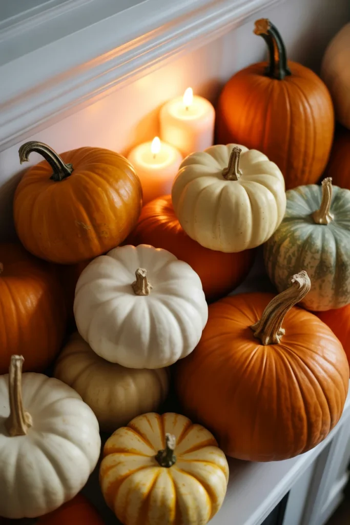 Use Real Pumpkins Alongside Faux Ones
