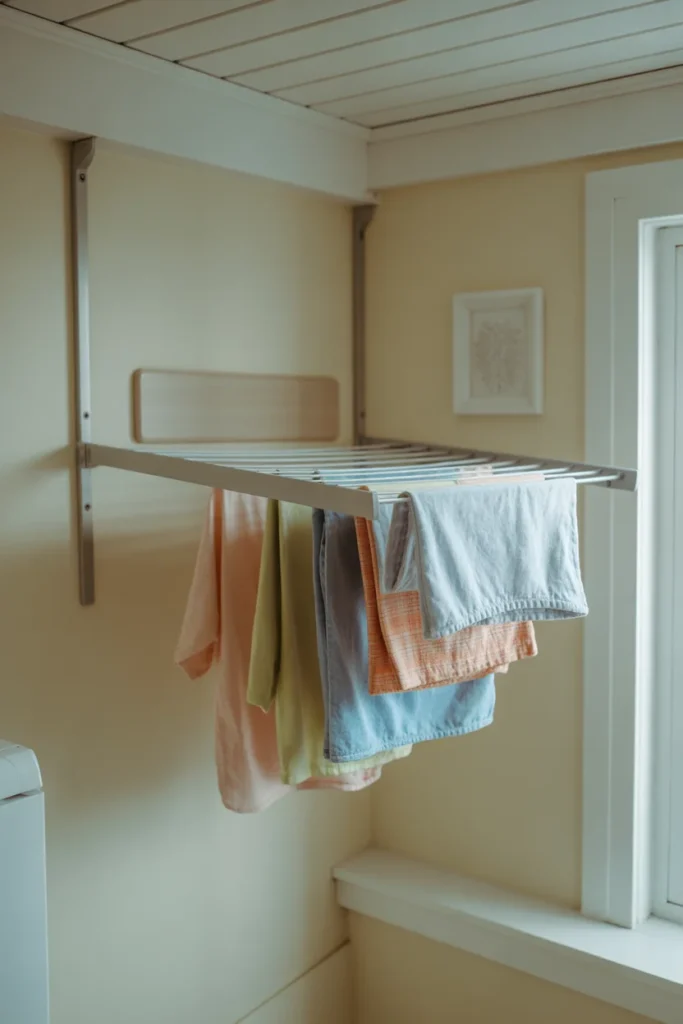 Hang a Fold-Down Drying Rack