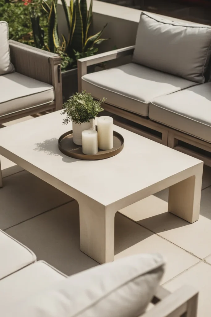 Add a simple coffee table centerpiece