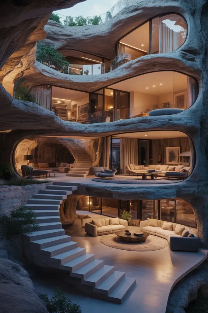 The Multi-Level Cave Residence