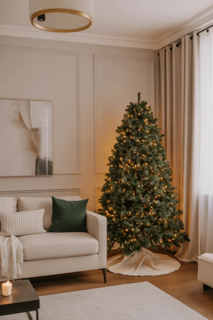 Use a Neutral Base with Festive Accents