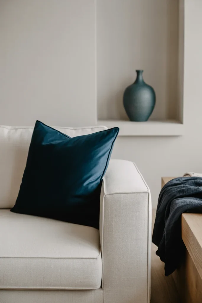 Incorporate Ocean-Toned Accents Sparingly