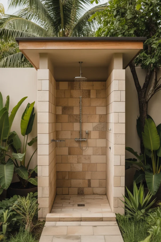Install an Outdoor Shower