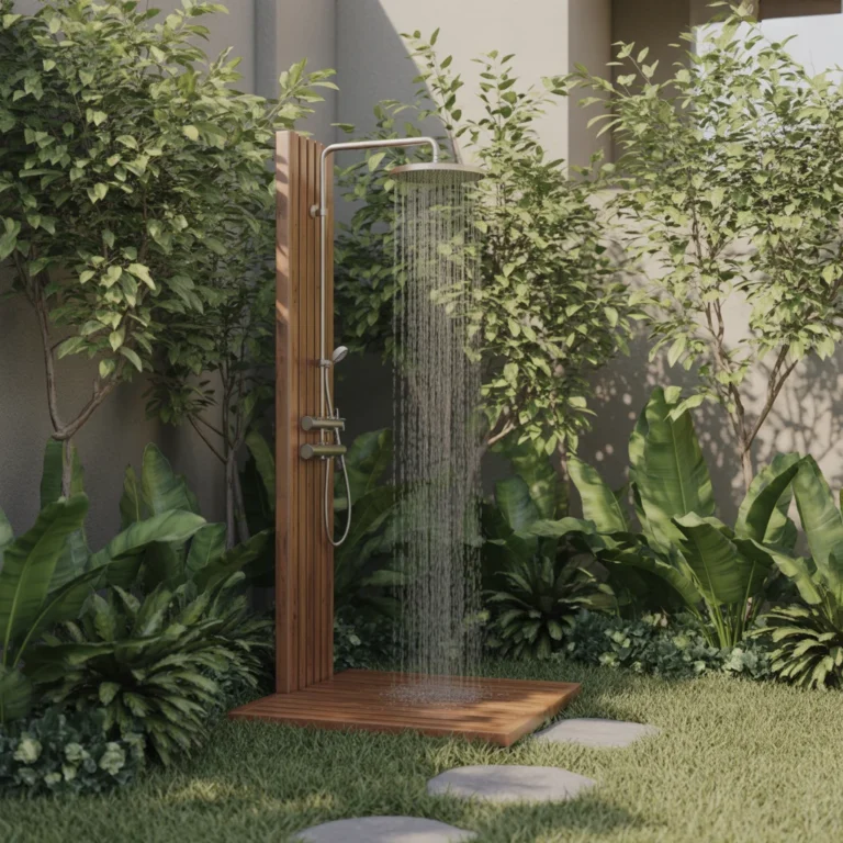 12 Outdoor Shower Ideas for a Cool and Refreshing Backyard Setup