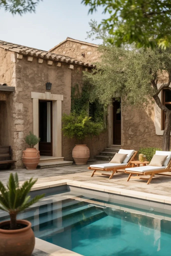 Rustic Villa-Inspired Pool