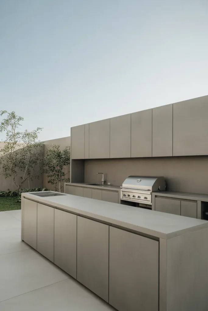 Sleek Minimalist Concrete Kitchen
