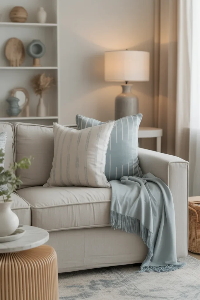 Incorporate Soft Blue Accents