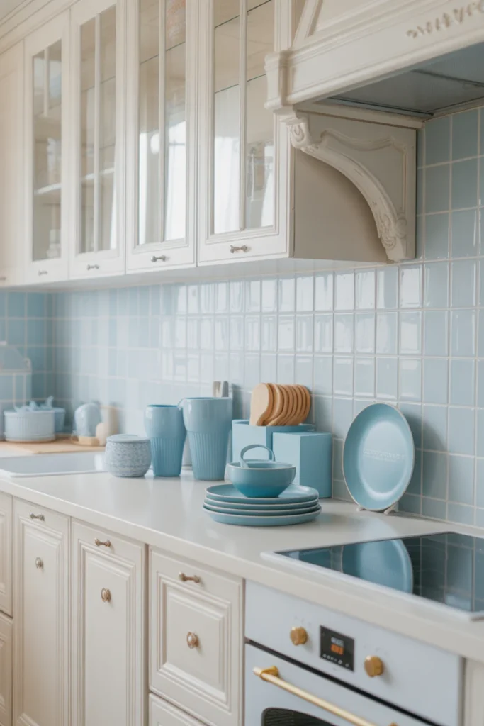 Use Soft Blue Accents