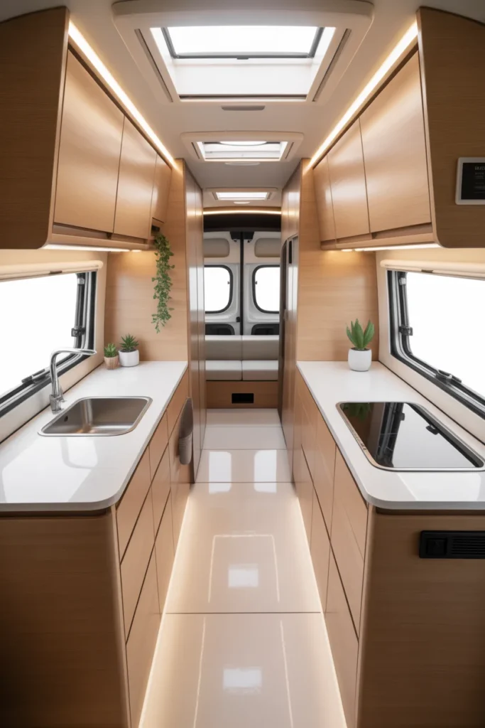 Split Kitchen Layout