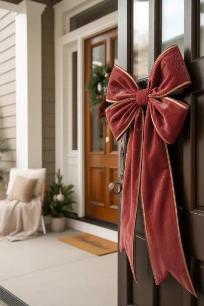 Use a Statement Door Bow