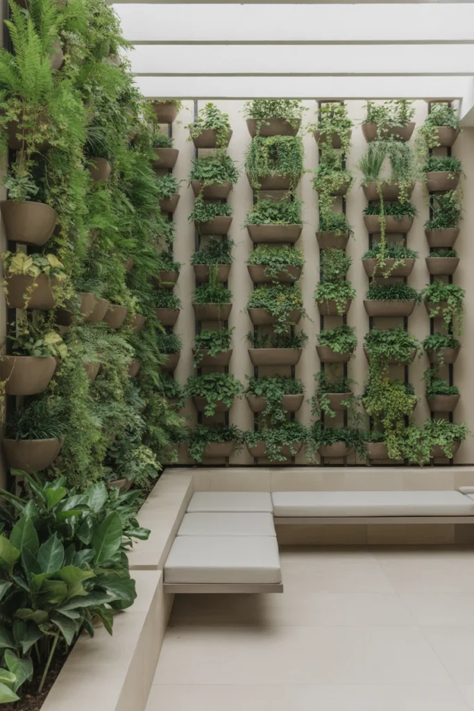 Use vertical space for greenery