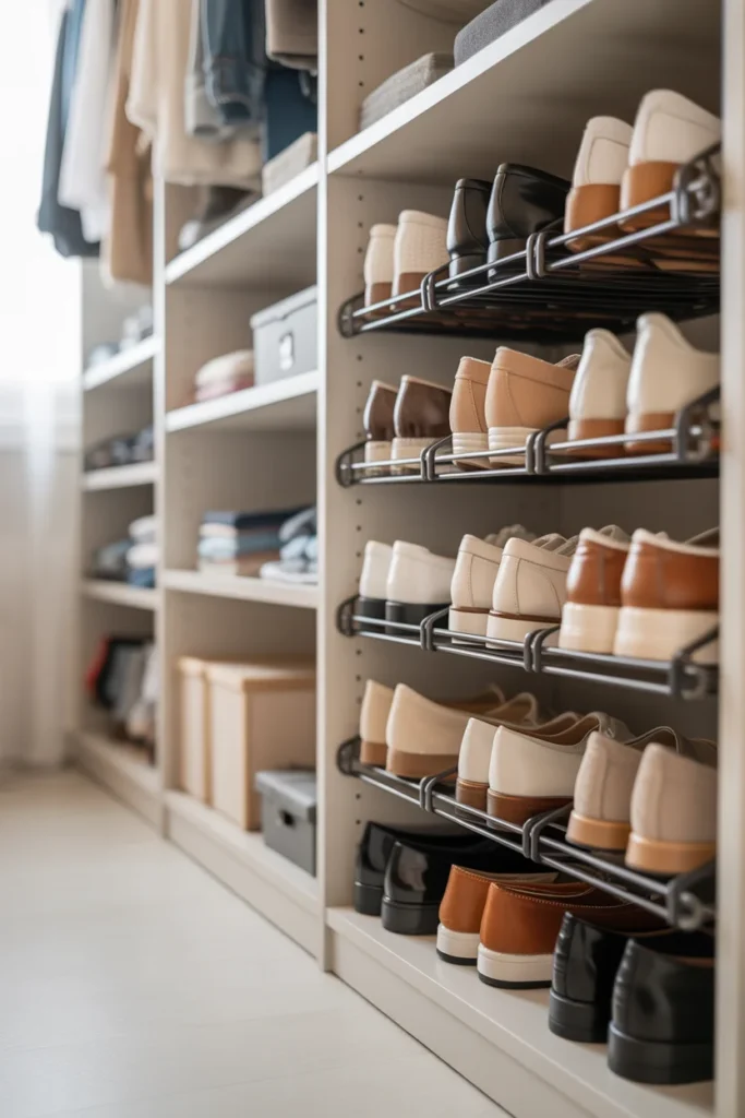 Stack Shoes Vertically